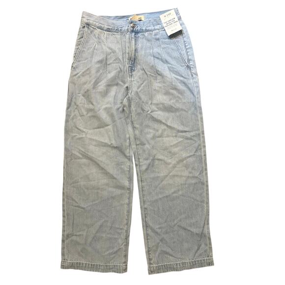 NWT Madewell The Petite Harlow Wide-Leg Denim Trouser in Noll Wash Size 24 - Picture 4 of 9